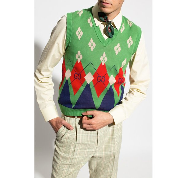 Gucci Agyle Knit Sweater Vest - Picture 5 of 16